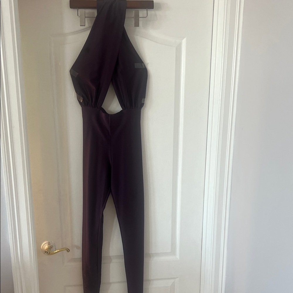 The Andamane Purple  Halter Jumpsuit